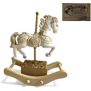 Vintage Music Box Carousel Horse 1994 The San Francisco Music Box Company